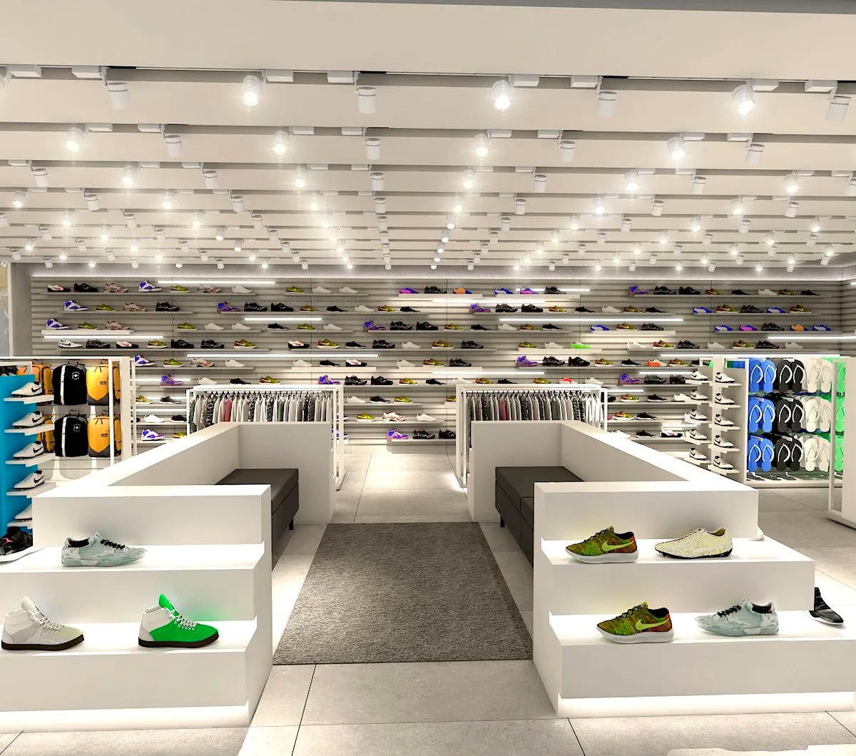 Perspectiva interna da loja Sport West, imagem 6